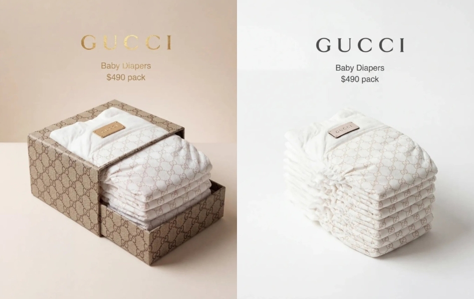 গুচির ডায়াপারের দাম ৫০ হাজার টাকা! বিলাসিতা নাকি গুজব?