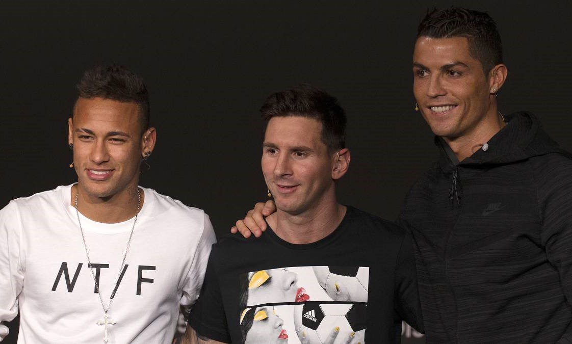 messi ronaldo neymar #paperslife